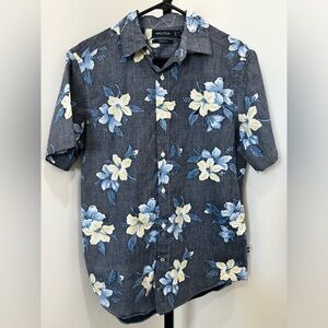 Men’s nautica Hawaiian print button up top size s